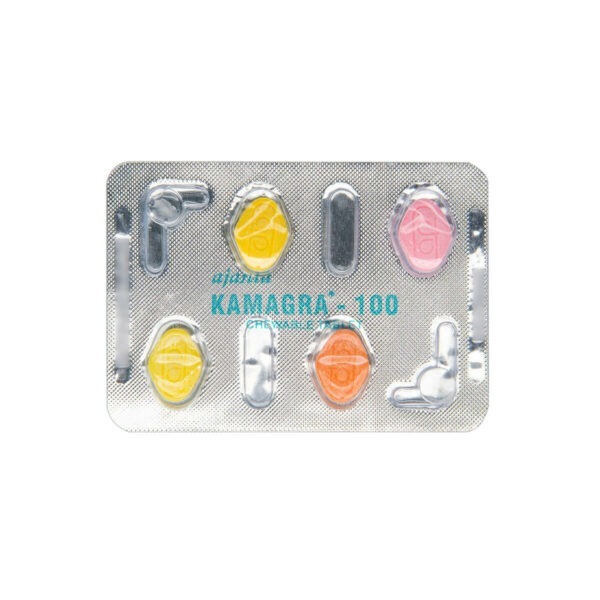 Kamagra 100 Chewable tabs front blister